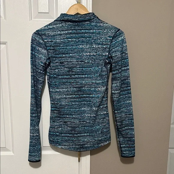 Nike Pro Dri-FIT 1/2 Zip Pullover | S | Blue Digital Print 💙 - Picture 5 of 9